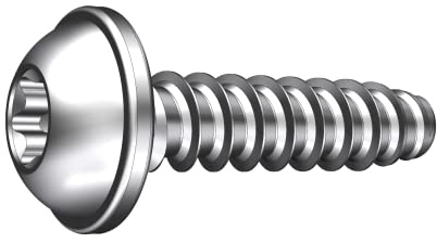 Schriever STSplus 5x16mm Edelstahl Thermoplast-Linsenkopfschraube mit Scheibe KN6038, Anzahl:10 Stück