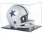 ZIGFRUIT Qinry Mini-Helm-Vitrine, durchsichtig, Acryl, Fußball, Mini-Helm-Schutz, staubdicht, Aufbewahrung, Sammlerstücke, Vitrine