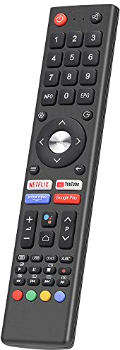 Gvirtue Fernbedienung Ersetzen für Changhong UHD TV - Passend für Changhong Fernbedienung U43H7A U43H7S U50H7S U55H7S für OK. ODL24771HN-TAB ODL50672U-TAB für Saba SA24S46A9 SA32S67A9 SA40S67A9