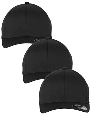 Cap, Flexfit®, Black (3 Pack), L-XL