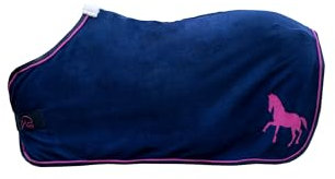 HKM Mini couvertures de selle d'équitation Bleu foncé 85