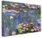 Leinwandbild (30x20cm) Claude Monet: Seerosen, Leinwand auf Keilrahmen gespannt und fertig zum Aufhängen, hochwertiger Kunstdruck aus deutscher Produktion