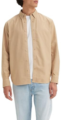 Levi's Men's Authentic Button Down Shirt, Muir Woods Safari Garment Dye, L