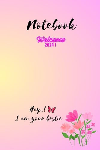 Note book for 2024: Pinkie butterfly theme