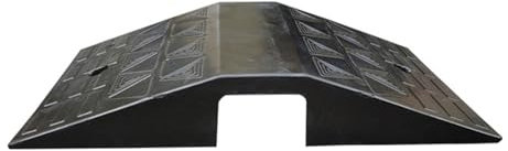 Türschwellen-Rampe für Rollstühle, Gummi-Brückenschwellen-Rampe, Anti-Rutsch-Eingangsrampe mit Unterem Gitter