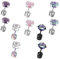 10 PCS Earrings for Women Men Screw Back Earrings Stud Earrings Hypoallergenic Titanium Earrings Rainbow Double Side Earrings Sleeper Earrings Piercing Earrings Sleeper Earrings Cubic Earrings