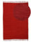 carpetfine Flickenteppich Kelim Chindi Uni Rot 190x290 cm, handgewebt | Fleckerlteppich aus Baumwolle für Wohnzimmermit Fransen