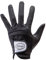 YaoFafa2178 Pack 1 Stück Herren-Golfhandschuhe Aus Lammfell für die Linke Hand mit Anti-Rutsch-Granulat, Weich, Atmungsaktiv, Verschleißfest, Herren-Golfhandschuh,Black,22(Length17.5cm)