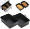 Anttyscar Silicone Air Fryer Liner,Air Fryer Accessories for Tower Vortx T17100 Vizion Dual Basket,Air Fryer Racks,Reusable Air Fryer Food Safe Dual Basket,Silicone Pot for Oven,Microwave,Black 2 PCS
