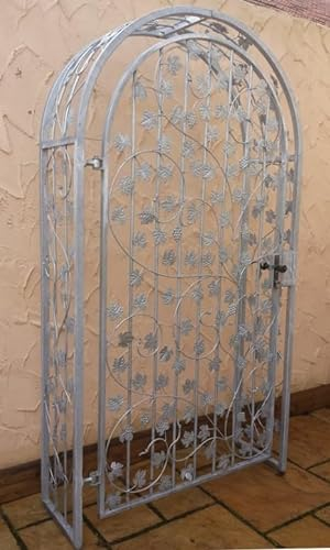 Bachus-RBGT-RBSL 100/220/40 Hot Galvanised Garden Door Gate with Rose Arch metal with Lock and key