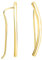 SOFIA MILANI - Damen Ohrringe 925 Silber - vergoldet/golden - Gebogen Ohrklemme - E2557