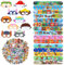 JunMallko Paw Partol Mitgebsel Set, Paw Partol Spielzeug, 10 x Party Masken, 15 x Schnapparmband, 50 x Aufkleber, Jungen-Mädchen-Party-Geburtstags-Geschenke