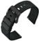 ANNEFIT Nylon Watch Strap for Men 24mm, Quick Release Military Watch Band with Heavy Duty Stainless Steel Black Buckle (Black)
