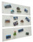 STALFORM 3x Léger Metal Tableau Magnétique Mural Blanc 62,5x20 cm, Plaque Aimanté, Acier Inoxydable, Cuisine, Bureau, Chambre D'enfant, pour Lettres Magnétiques, Chiffres, Notes, Photos