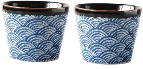 CIYODO Taza para Servir Sake Japonesa de 200 Ml Taza para Sake de Cerámica de Estilo Japonés Tazas para Sake de Cerámica Taza para Sake Hecha a Mano