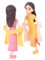 PHENOFICE 2St Mikro-Landschaftspuppe japanische Sammlerfigur orientalische Figuren japanische Volkspuppe japanische Figur bürodeko büro Dekoration chinesische Puppen Desktop-Ornament Harz