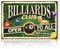 Finest Folia Alu Schild 30x20cm Deko Hobbyschild für Garten Wohnzimmer Garage Außenbereich Dekoration retro Tafel Hobbys wetterfest robust stabil RV002 (14 Billiard)