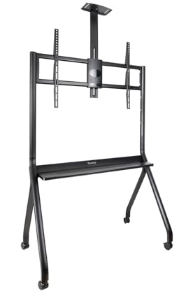 TOOQ FS20208M-B - iSTAR Soporte de Suelo con Ruedas para Pantallas 55- 100, Color Negro
