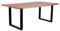 MR. DEKO® Akazien Baumkantentisch Catania 160x90x76cm (LxBxH) | Hochwertiger Esstisch Vollholz | 6-8 Personen | Massivholz Tischplatte | Tisch für Esszimmer | Naturholz Baumkante | Wood Dining Table
