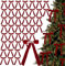 40 fiocchi di velluto rosso per albero di Natale, lazos Rojos Para Arbol De Navidad, decorazioni per ghirlande, ghirlande, fiocchi in velluto, con 800 fascette dorate