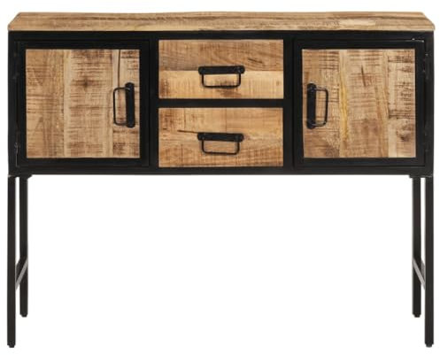 SXJEQOC Haushaltsschrank Buffetschrank Küche Anrichte Küche Barschrank - Highboard 100x35x75 cm Massivholz Mango für Küche Bankettsaal Wohnstube Speisesaal