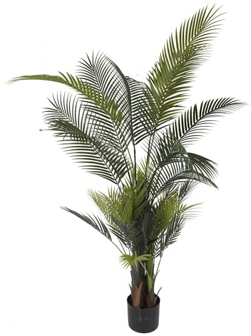 Well Home Künstliche Palme mit 34 Topfblättern 110x100x160cm