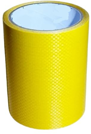 GOXQIT Repair Tape Adhesive Repair Tape for Tent Tarpaulin Repairing Gummed Tape Waterproof Tape Black Tape decorative automotive fabric tape for Repair Craft(Yellow,12M_60MM)