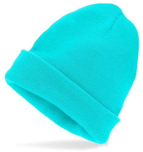 W WIDMANN MILANO Party Fashion - Beanie Mütze für Erwachsene | Strickmütze in Wolloptik, Kostüm Accessoire für 80er Jahre Mottoparty, Karneval, Apres Ski