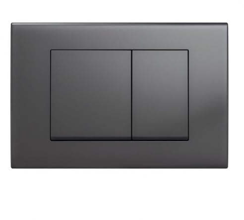 Wunderbad Drückerplatte Kompatibel mit Geberit Duofix Sigma/Delta/BASIC Betätigungsplatte für 2 Mengenspülung (Gunmetal)