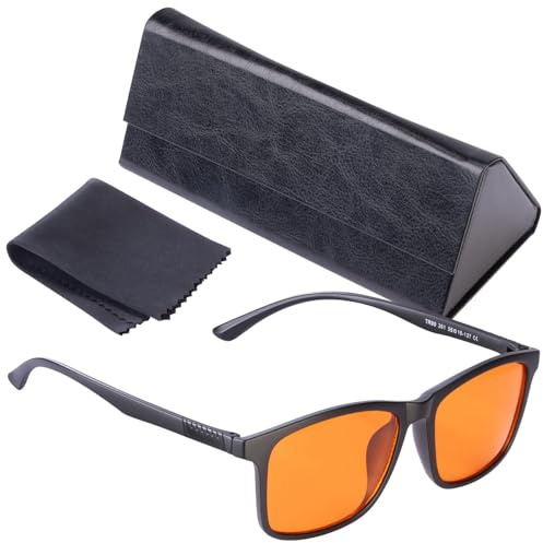 PEARL Blaufilter-Brille: Augenschonende Bildschirm-Brille mit Blaulicht-Filter, gegen Ermüdung (Laptop, die Blaulicht filtert, PC)