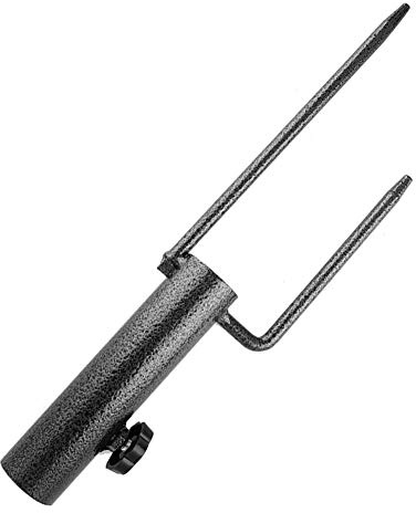 HUIOP Base de Parasol en Acier Inoxydable, Support à Vis de Sable, Support Parasol Plage pour L'extérieur, Mât Drapeau, Mariage