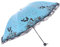 Maibar Plegable Paraguas Solar uv Contrato Plegable Antiviento Ligero Pequeño Impermeable Mini Plegables Sombrillas Damas (E-Azul)