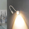 Wandleuchte Innen LED flexibler Spot Metall weiß 5W inklusive verstellbar Leselicht Leselampe Wandlampe Spot Schlafzimmer