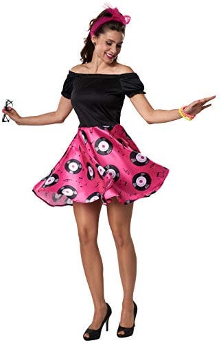 dressforfun 900469 - Damenkostüm DOO-Wop Girl, Knalliges 50er Jahre Kleid (L | Nr. 302147)