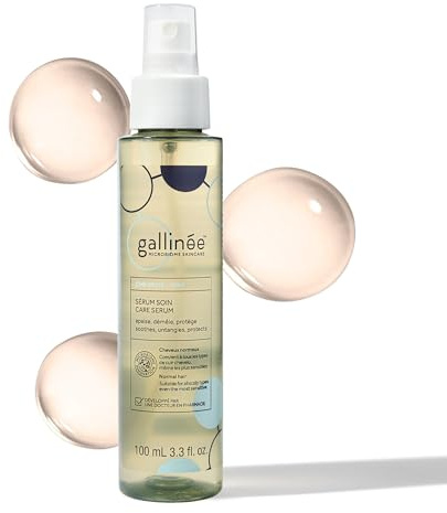 Gallinée - Sérum cheveux - À l'eau de riz fermentée, à l'acide lactique et aux prébiotiques - Soin des cheveux - Équilibre le cuir chevelu - Testé dermatologiquement - Cheveux Normaux - 100 ml