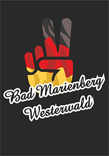 INDIGOS UG Auto Aufkleber Bad Marienberg (Westerwald) - ca. 25x20 cm - Victory - Sieg - Heckscheibe, Kofferraum, Laptop, Fussball, Sport, Schule, Tunig - Deutschland - Stadtaufkleber