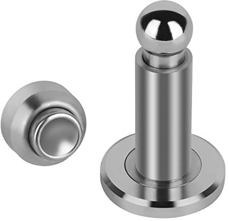 Höhenverstellbarer Türstopper, magnetischer Türschnäpper, Edelstahl-Türhalter mit Wand- und Bodenmontage