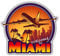 SUIFENG Aufkleber 12.7 cm X 11.5 cm Willkommen Bei Miami Travel PVC Motorcycle Car Sticker