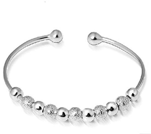 Armband Armreif Armkette Damen 925 Sterling Silber Frauen Perlen Armreifen Offene Manschette Armbänder Armreifen Schmuck