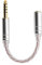 Dpofirs Cable Adaptador de Audio con Enchufe de 4,4 mm, Adaptador de Cable de conversión de Auriculares Macho a Hembra de 14 cm / 5,5 Pulgadas, Apto para ZX300A(4.4mm Balanced to 3.5mm Balanced)