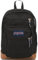 JanSport Unisex Backpacks, Schwarz und silberfarben