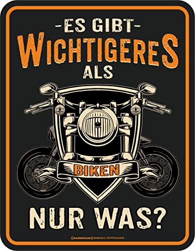 Original RAHMENLOS Deko Blechschild als Geschenk für Motorradfahrer zum Geburtstag