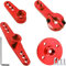 DAOKAI Servo Horn RC Metall Aluminium Servo Arm 25T(Doppel + Einzel + Doppelklemmung + Runder Typ) vierteiliges Set,für RC Auto/Modell Boot/LKW/Flugzeug