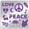 FINGERINSPIRE Liebe & Frieden Metall Schablonen 16cm Quadratisch Scrapbooking Zeichnung Schablonen Edelstahl Herz Stern Mond Regenbogen Hand Muster Malerei Schablonen für Gravur Pyrographie Journal