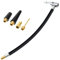 Yoicn LTH 40 cm Reifenpumpenschlauch, Inflator-Anschluss, Auto-Luftreifenfutter Pumpe Verlängerungsschlauch, Adapterrohr mit Ventiladaptern für Fahrrad, Motorrad, Auto (40 cm)