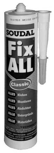 Montagekleber für Sockelleisten und Fußleisten aus Metall | MS-Polymerbasis | Weiß | Inhalt 250 gramm | Montagekleber | 1 Stück