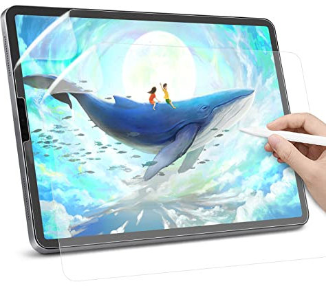 Hiins 2 Stück Papier Matte Schutzfolie Kompatibel mit iPad Air 5 Generation (2022),iPad Pro 11 Zoll (2022,2021,2020) & iPad Air 4 10,9 Zoll (2020), blendfreie Schreibfolie zum Zeichnen, Schreiben