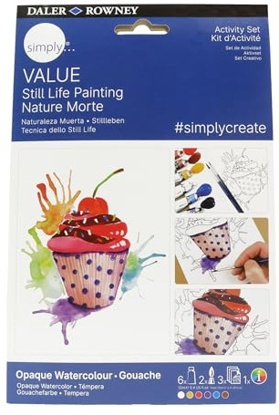 Daler Rowney Simply Value Activity Set, Gouachefarben, Stilleben, Malset