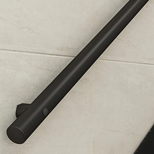 Handlauf Treppe Geländer Treppengeländer Innen Schwarze Treppengeländer/Haltegriffe Für Eingang/Innenhof/Lofts, Keller Kleinkinder Badezimmer Wandgeländer Wandschiene Für Senioren/Kinder/Erw