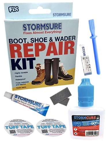 Kit Stormsure per la riparazione di stivali e scarpe + 30 ml di Stormcure Accelerator 1-Hour Repair Solutions - Riparazioni rapide, forti e durature per suole e tomaie